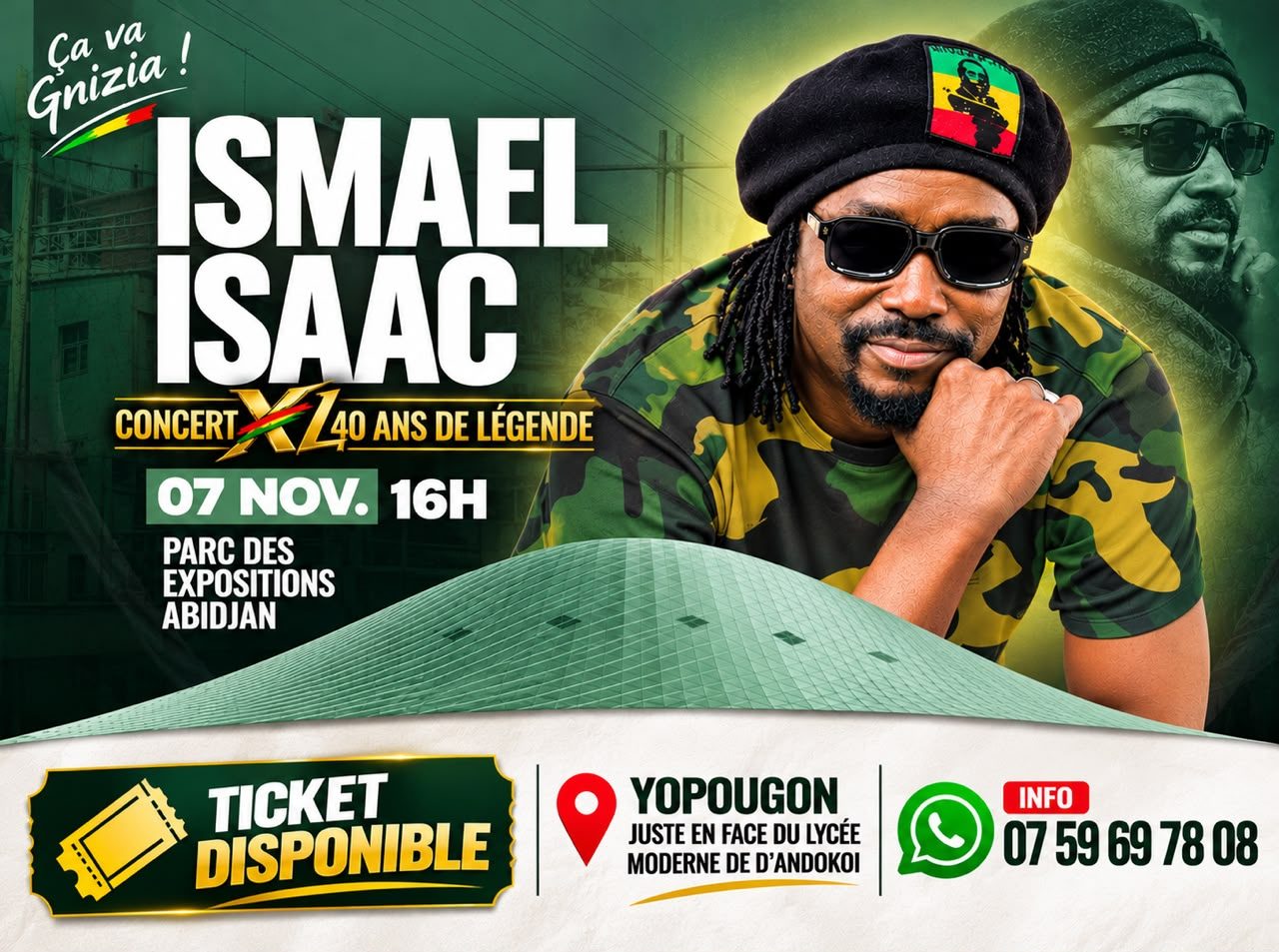 Tickets disponibles à Yopougon