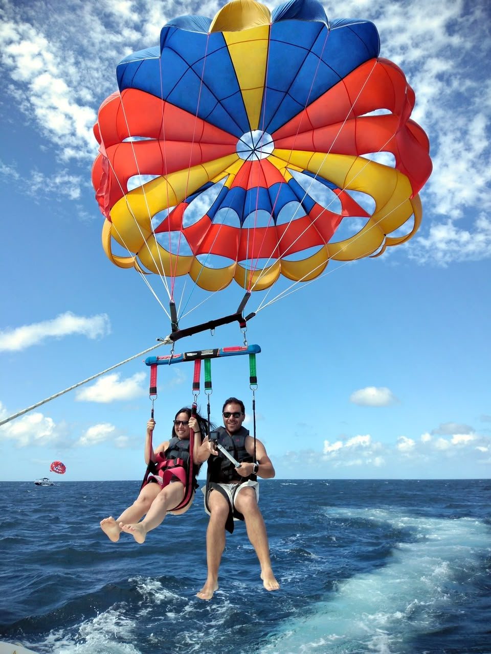 Parachute ascensionnel en mer